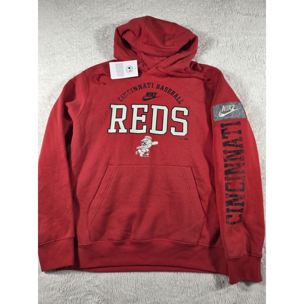 NWT Nike Cincinnati Reds Cooperstown‎ Splitter Club Fleece Hoodie Men's Medium